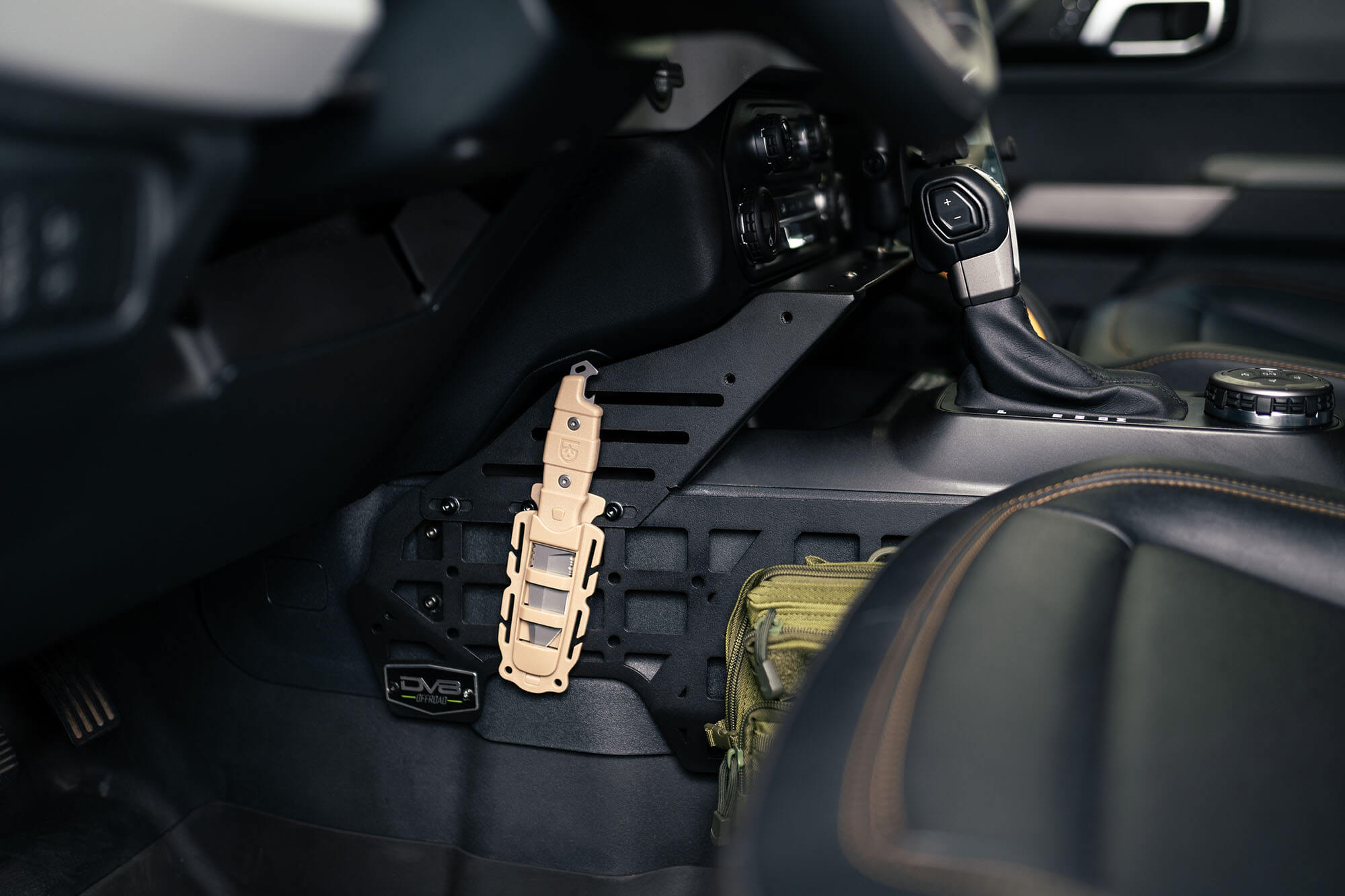 2021+ Ford Bronco Center Console Molle Panels and Bridge - Apollo Off-Road