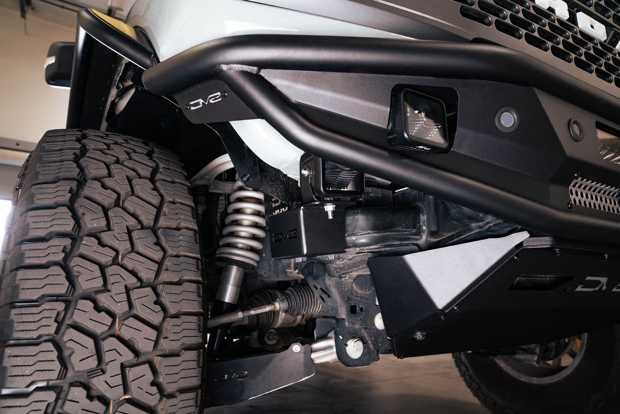 2021+ Ford Bronco Crash Bar Caps With Accessory Mount - Apollo Off-Road