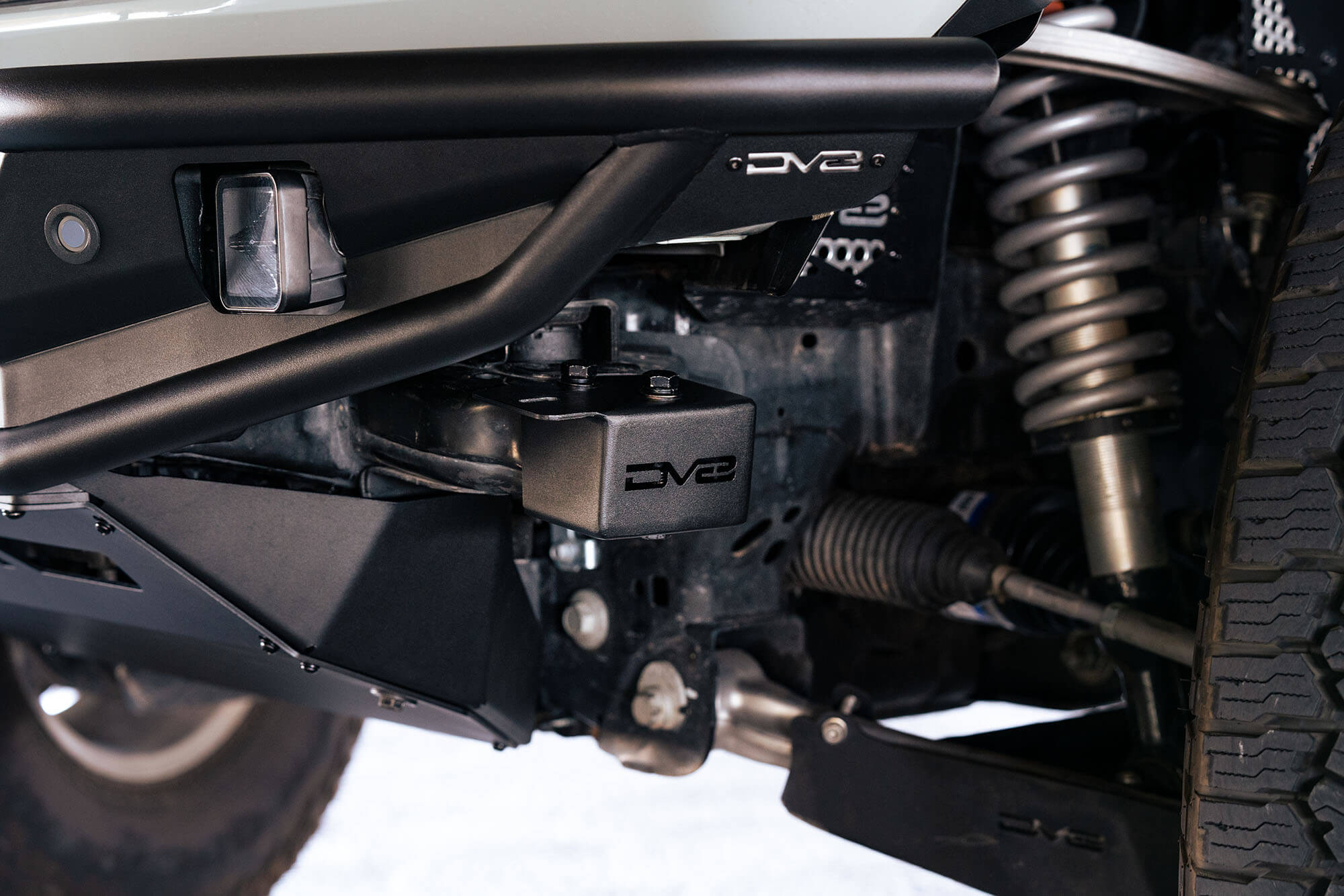 2021+ Ford Bronco Crash Bar Caps With Accessory Mount - Apollo Off-Road