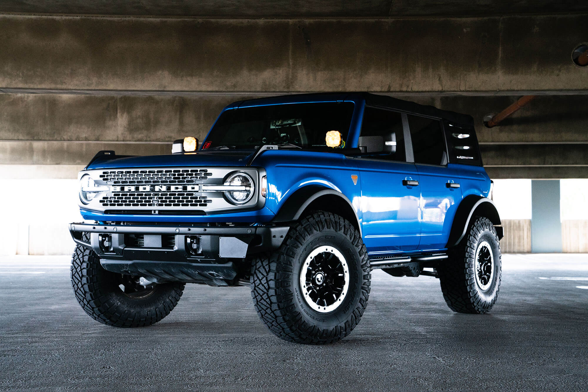 2021+ Ford Bronco Factory Front Bumper License Plate Relocation Bracket, Side - Apollo Off-Road