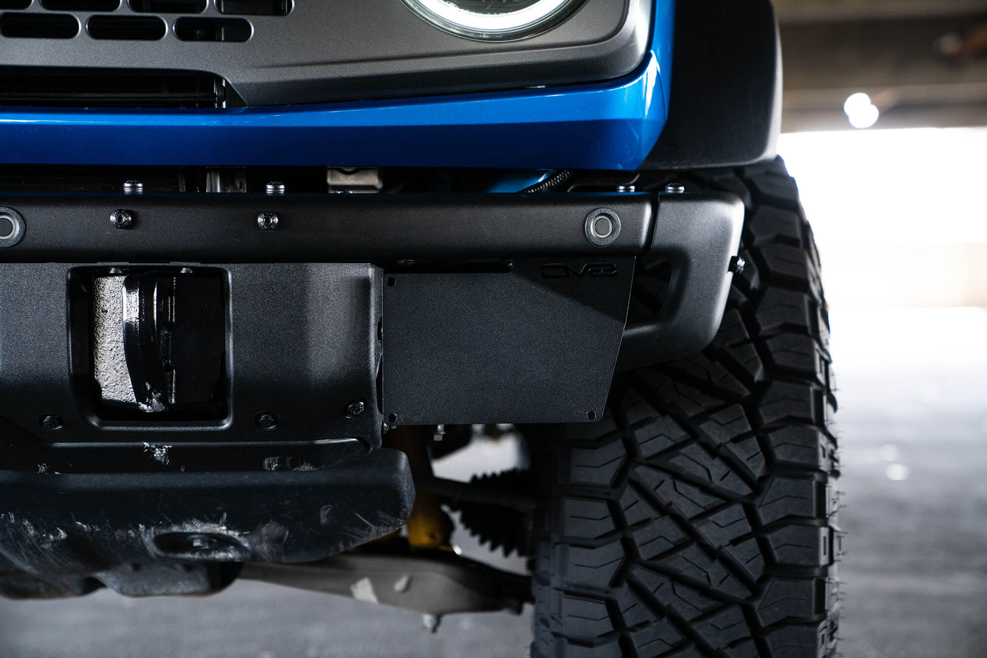 2021+ Ford Bronco Factory Front Bumper License Plate Relocation Bracket, Side - Apollo Off-Road