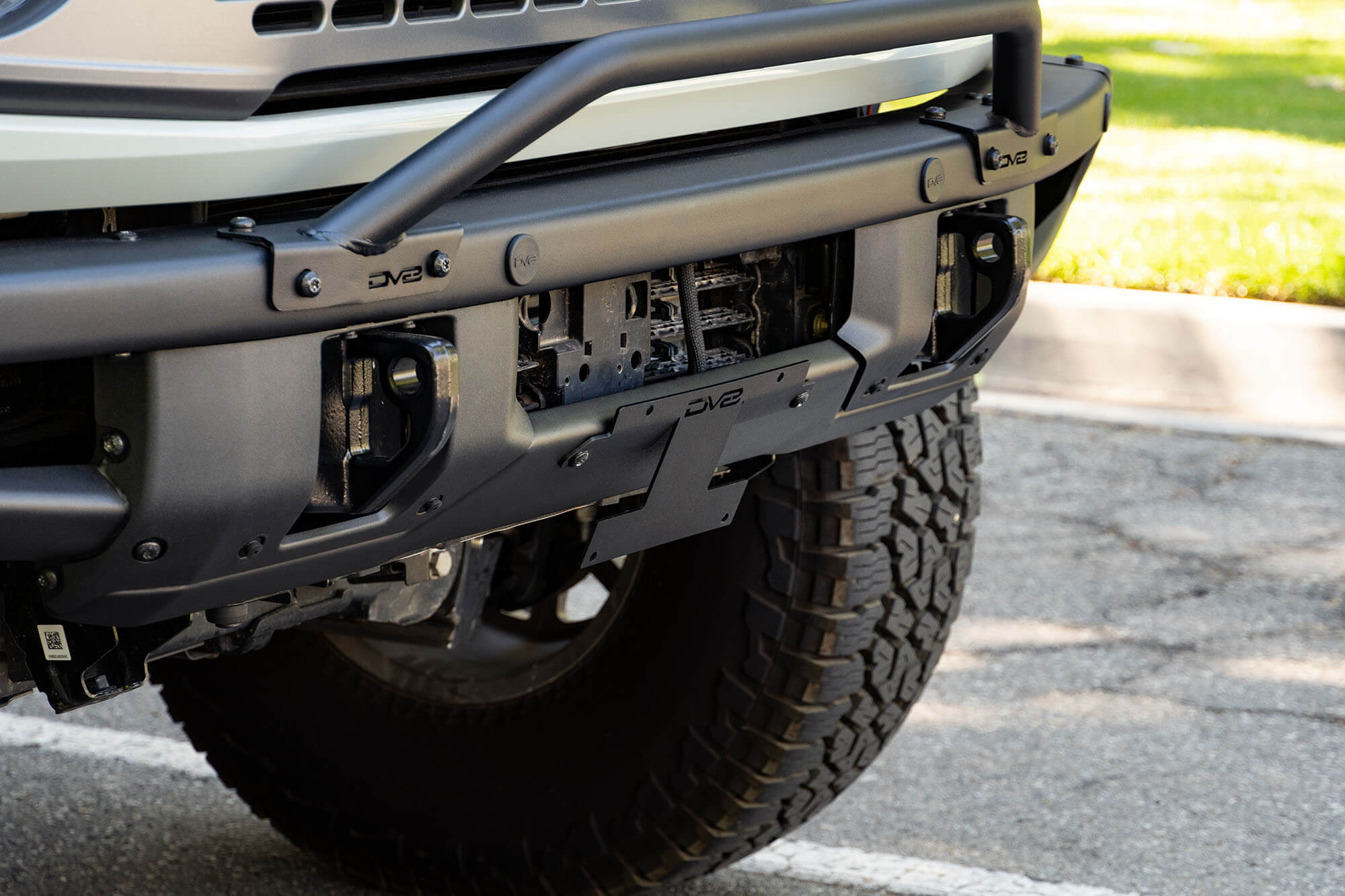 2021+ Ford Bronco Factory Front Bumper Relocation Bracket, Center - Apollo Off-Road