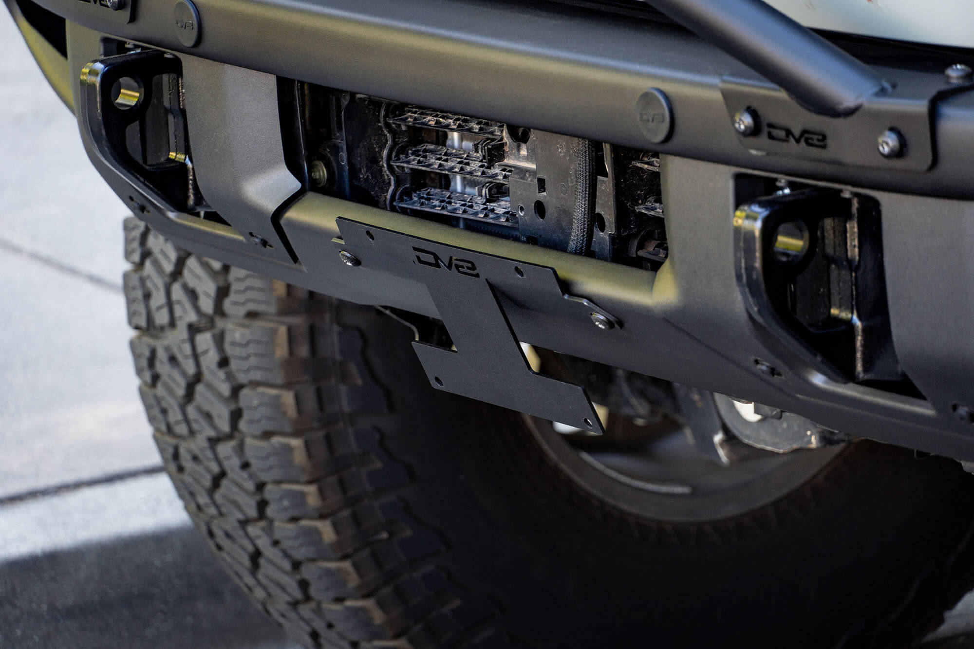 2021+ Ford Bronco Factory Front Bumper Relocation Bracket, Center - Apollo Off-Road