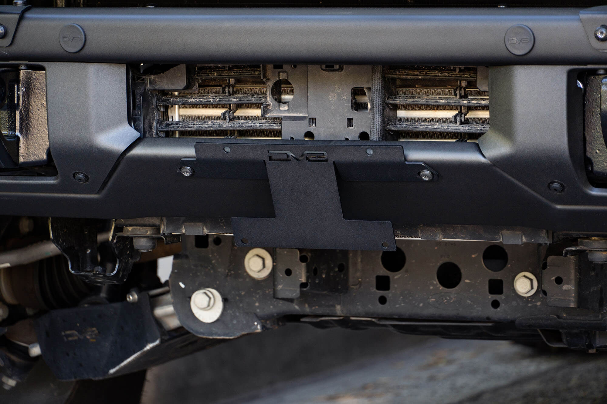 2021+ Ford Bronco Factory Front Bumper Relocation Bracket, Center - Apollo Off-Road