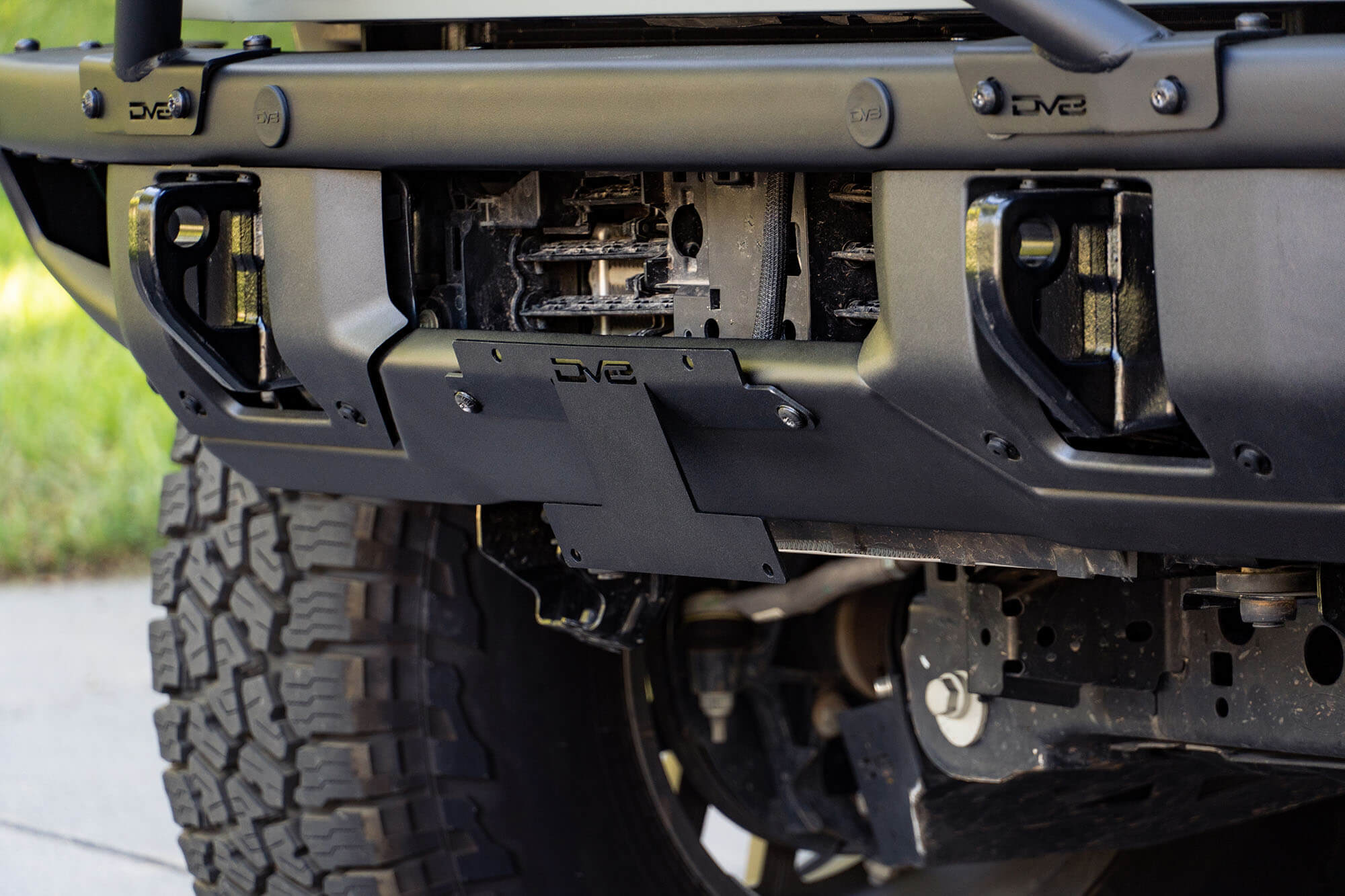2021+ Ford Bronco Factory Front Bumper Relocation Bracket, Center - Apollo Off-Road