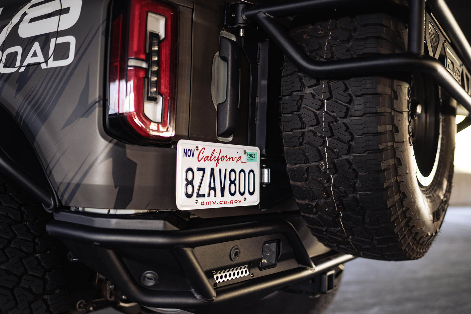 2021+ Ford Bronco Rear License Plate Relocation Bracket - Apollo Off-Road