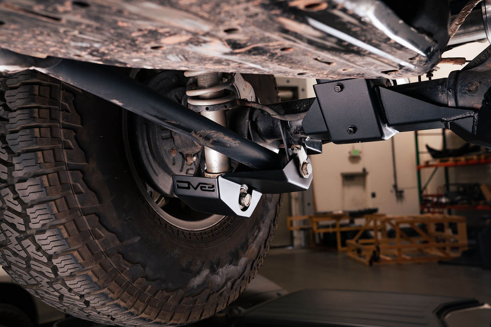 2021+ Ford Bronco Rear Shock Guard Skid Plate - Apollo Off-Road