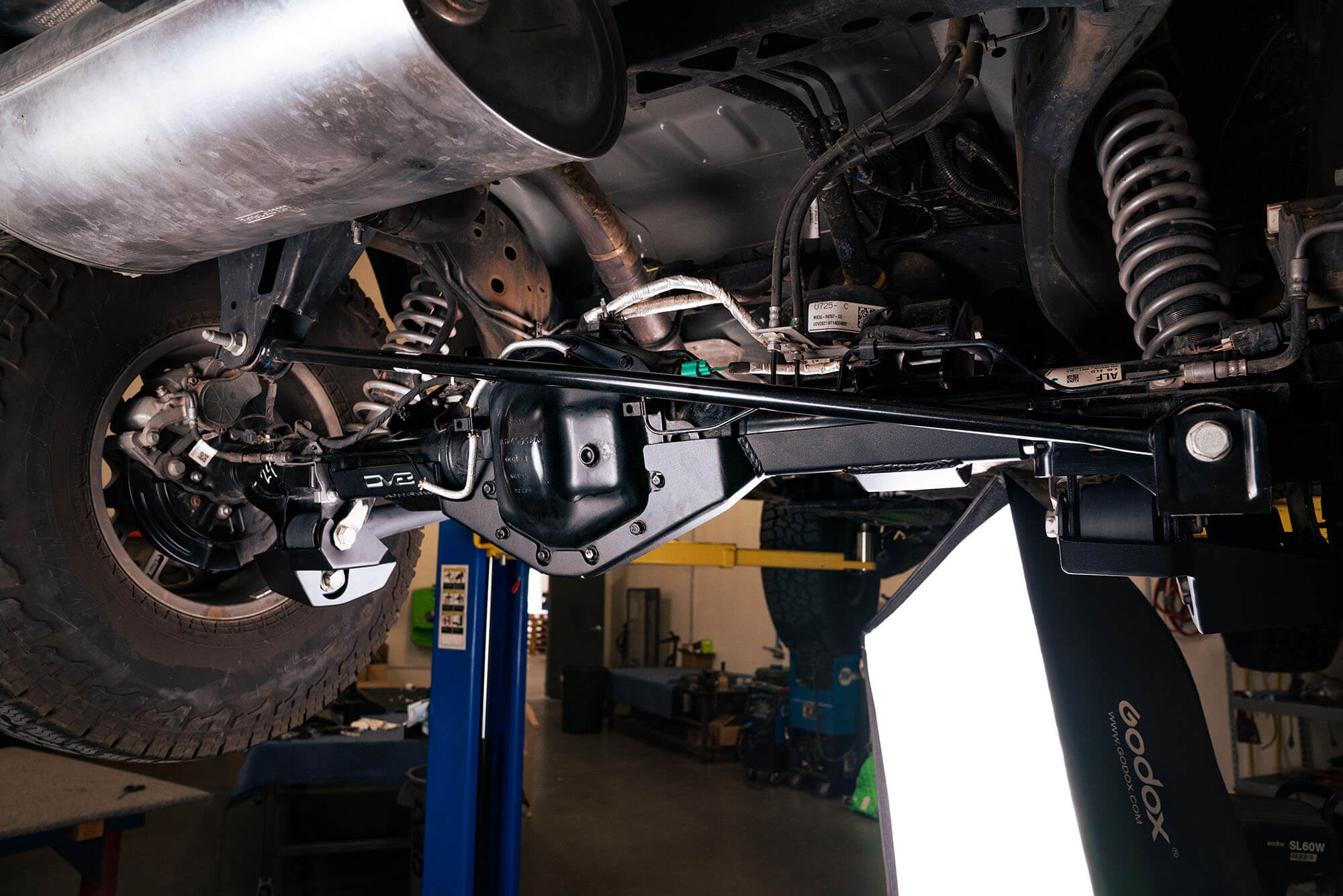 2021+ Ford Bronco Rear Shock Guard Skid Plate - Apollo Off-Road