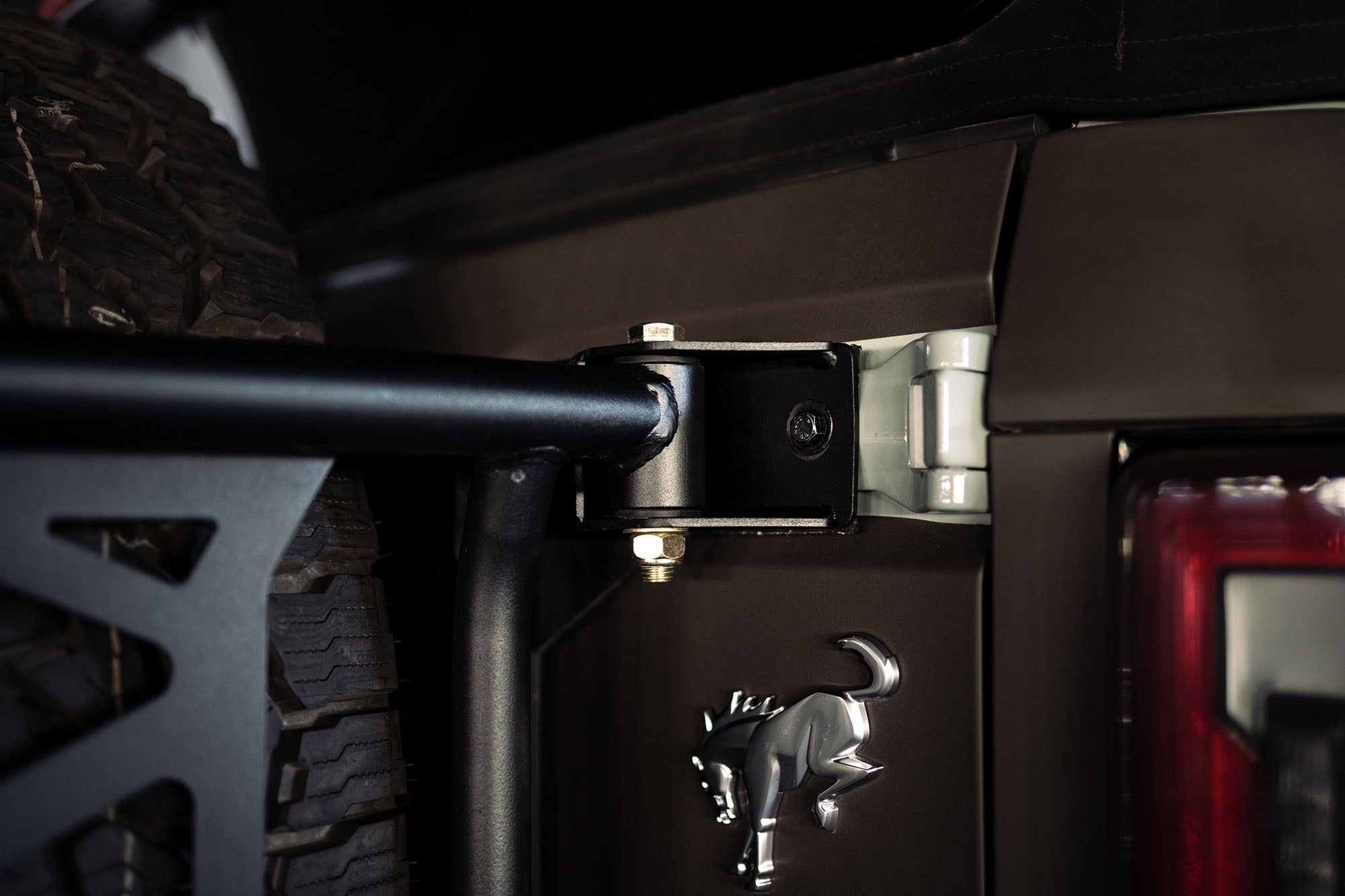 2021+ Ford Bronco Spare Tire Guard and Accessory Mount - Apollo Off-Road
