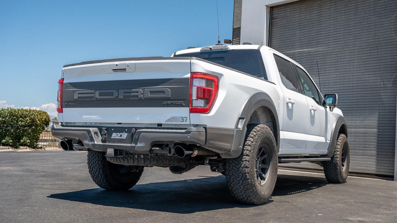 2021+ Ford F-150 Raptor / 2023+ Raptor R Tail Pipe Kit - Black Chrome - Apollo Off-Road