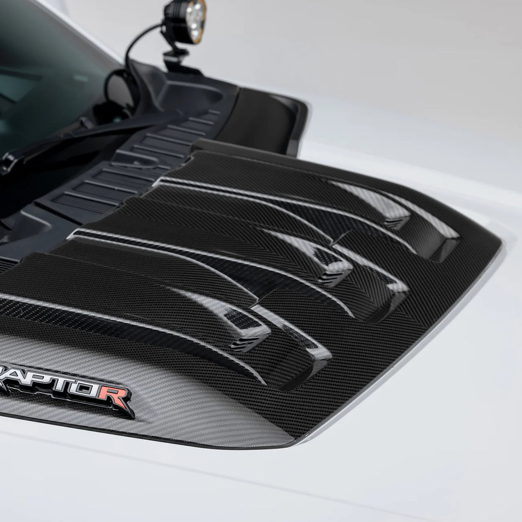 2021+ Ford F-150 Raptor & Raptor R Carbon Fiber Hood Scoop - Apollo Off-Road
