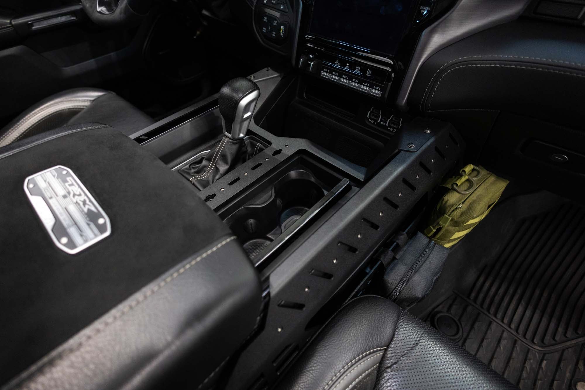 2021+ Ram 1500 TRX Center Console Molle Panels and Digital Device Bridge - Apollo Off-Road