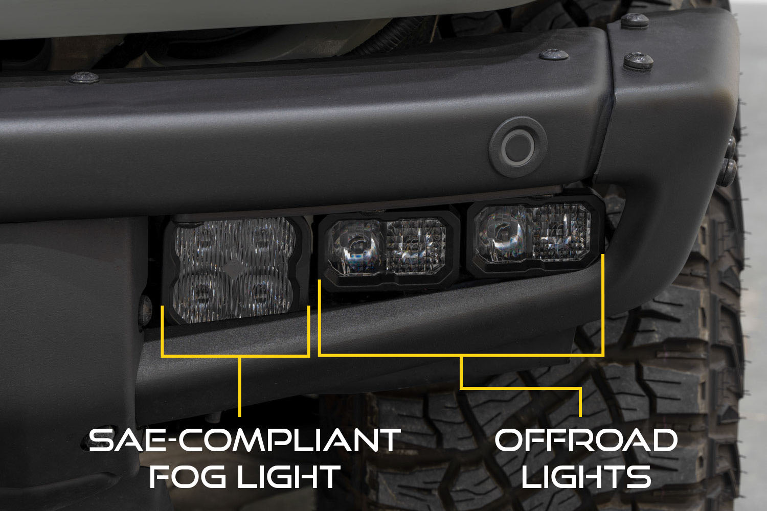 Diode Dynamics Fog Pocket Bracket Kit for 2021+ Ford Bronco (pair)