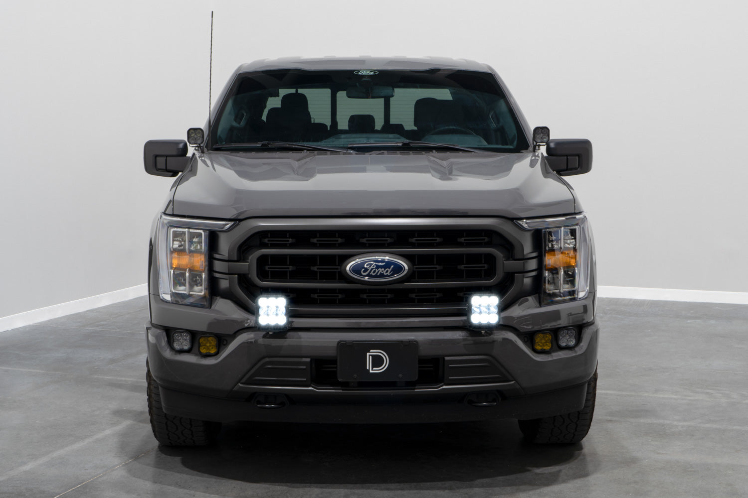 Diode Dynamics SS5 Bumper LED Pod Light Kit for 2021-2023 Ford F-150 Sport White Driving