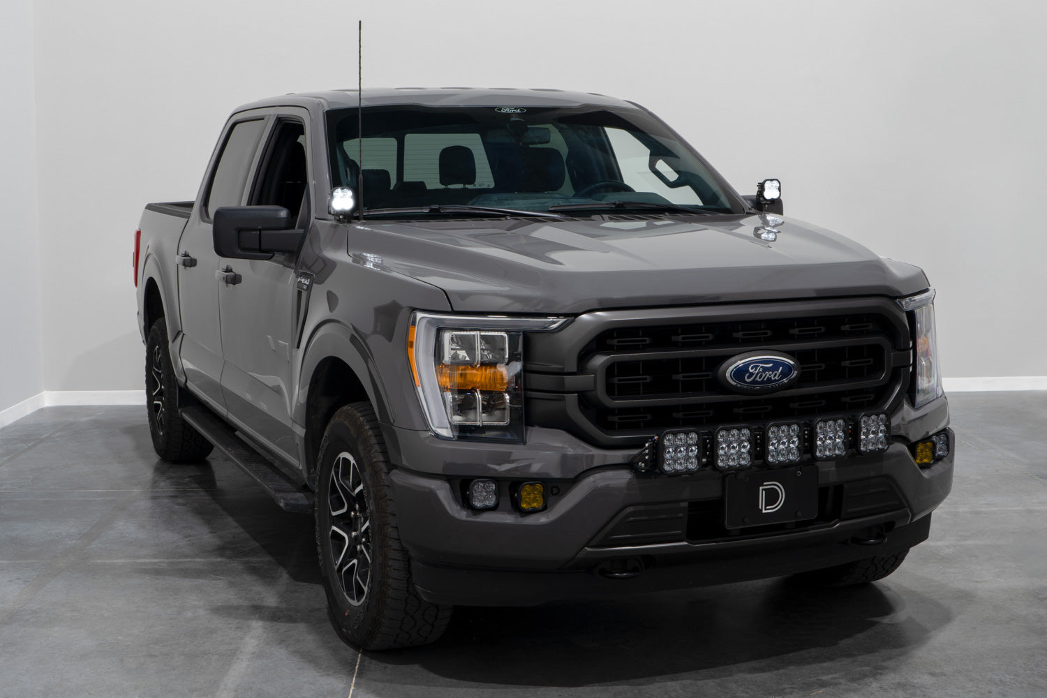 Diode Dynamics Stage Series Backlit Ditch Light Kit for 2021-2026 Ford F-150 SS3 Pro White Combo