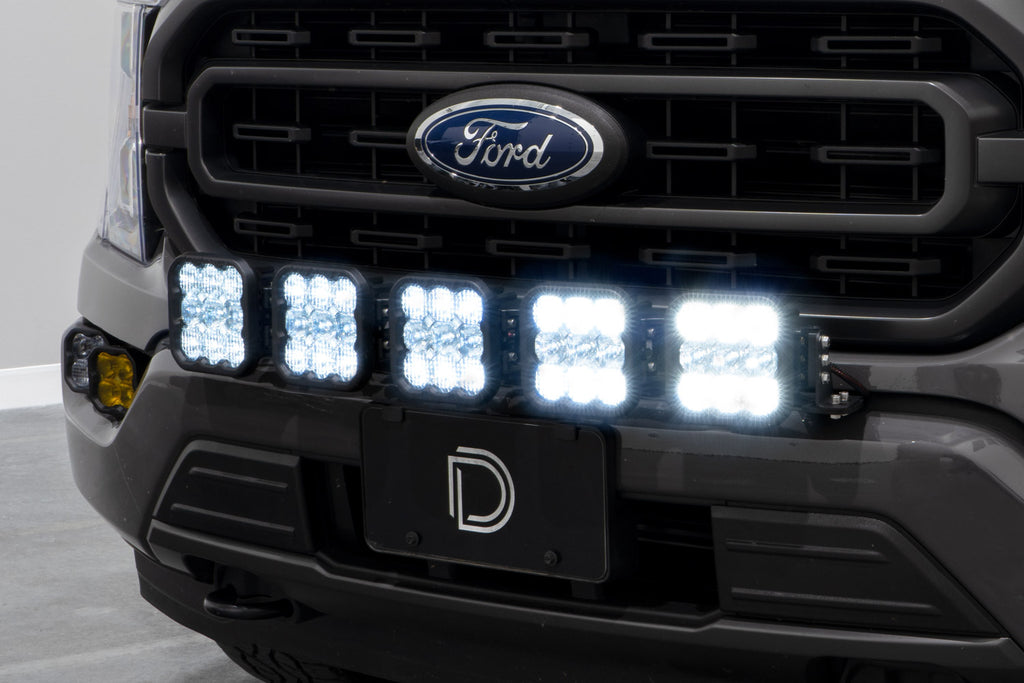 Diode Dynamics SS5 Grille CrossLink Lightbar Kit for 2021-2023 Ford F-150 Pro White Combo