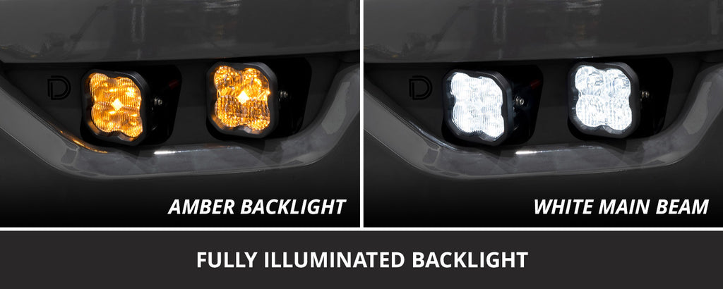 Diode Dynamics SS3 LED Fog Pocket Kit for 2021-2023 Ford F-150 Yellow Max