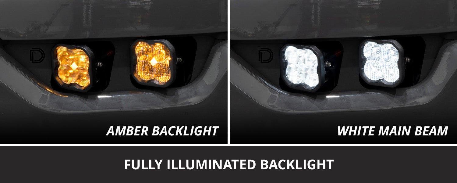 Diode Dynamics SS3 LED Fog Pocket Kit for 2021-2023 Ford F-150 Yellow Max