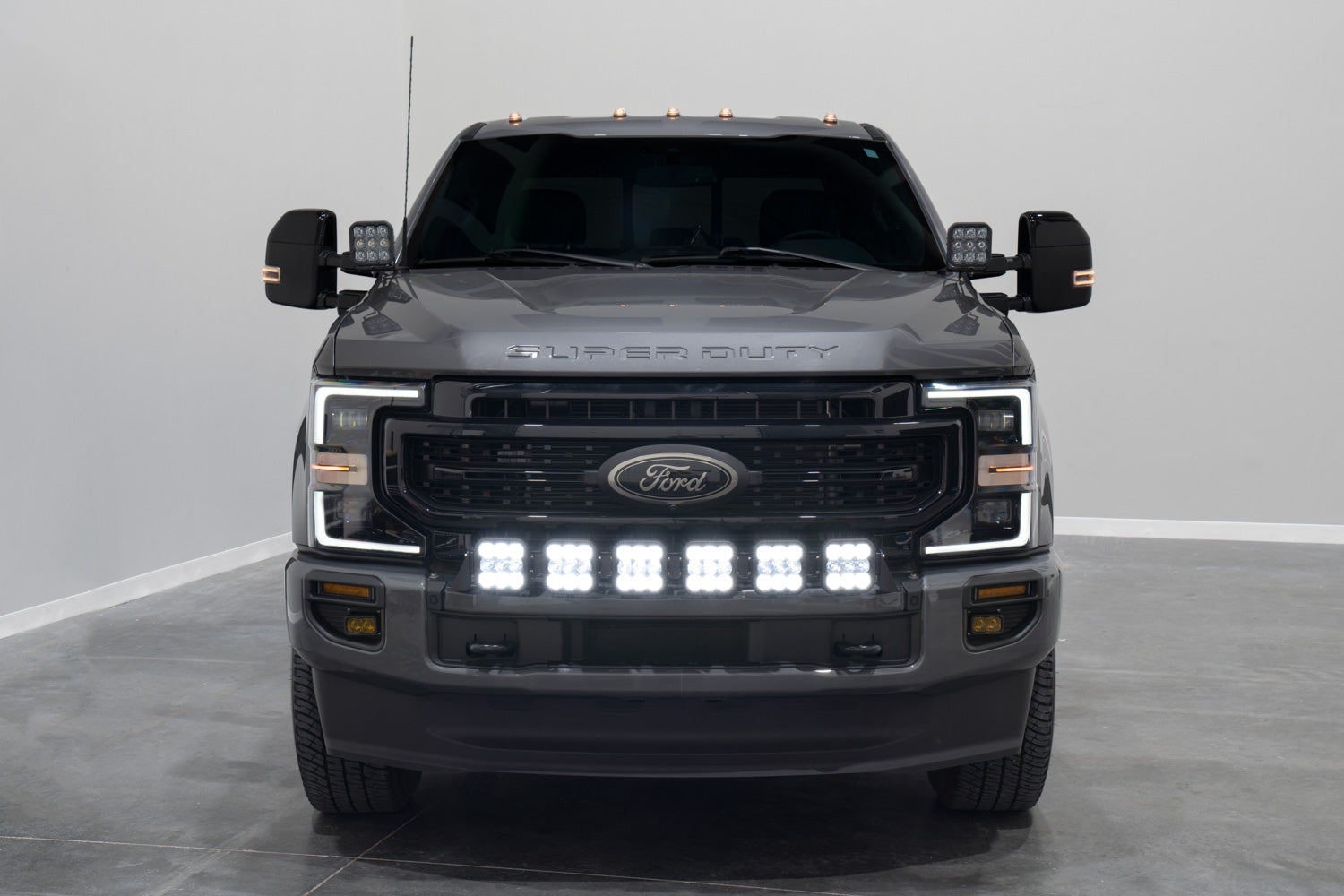 Diode Dynamics SS5 6-Pod CrossLink Grille Lightbar Kit for 2020-2022 Super Duty Pro Yellow Combo for 2020-2022 Ford F-250 Super Duty / Ford F-350 Super Duty / Ford F-450 Super Duty