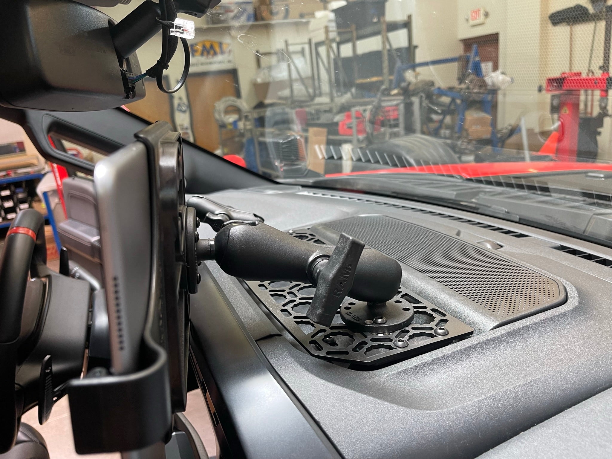 Foutz Motorsports Dash center panel kit in Hammer Black - From Adapt-a-panel 2021-2023 Ford F-150 Raptor 2023 Ford F-150 Raptor R