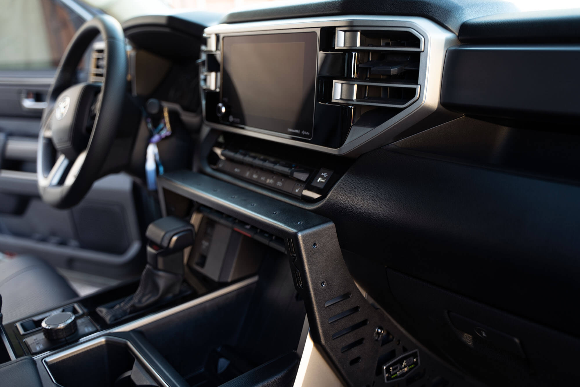 2022+ Toyota Tundra and 2023+ Sequoia Center Console Molle Panels and Device Bridge - Apollo Off-Road