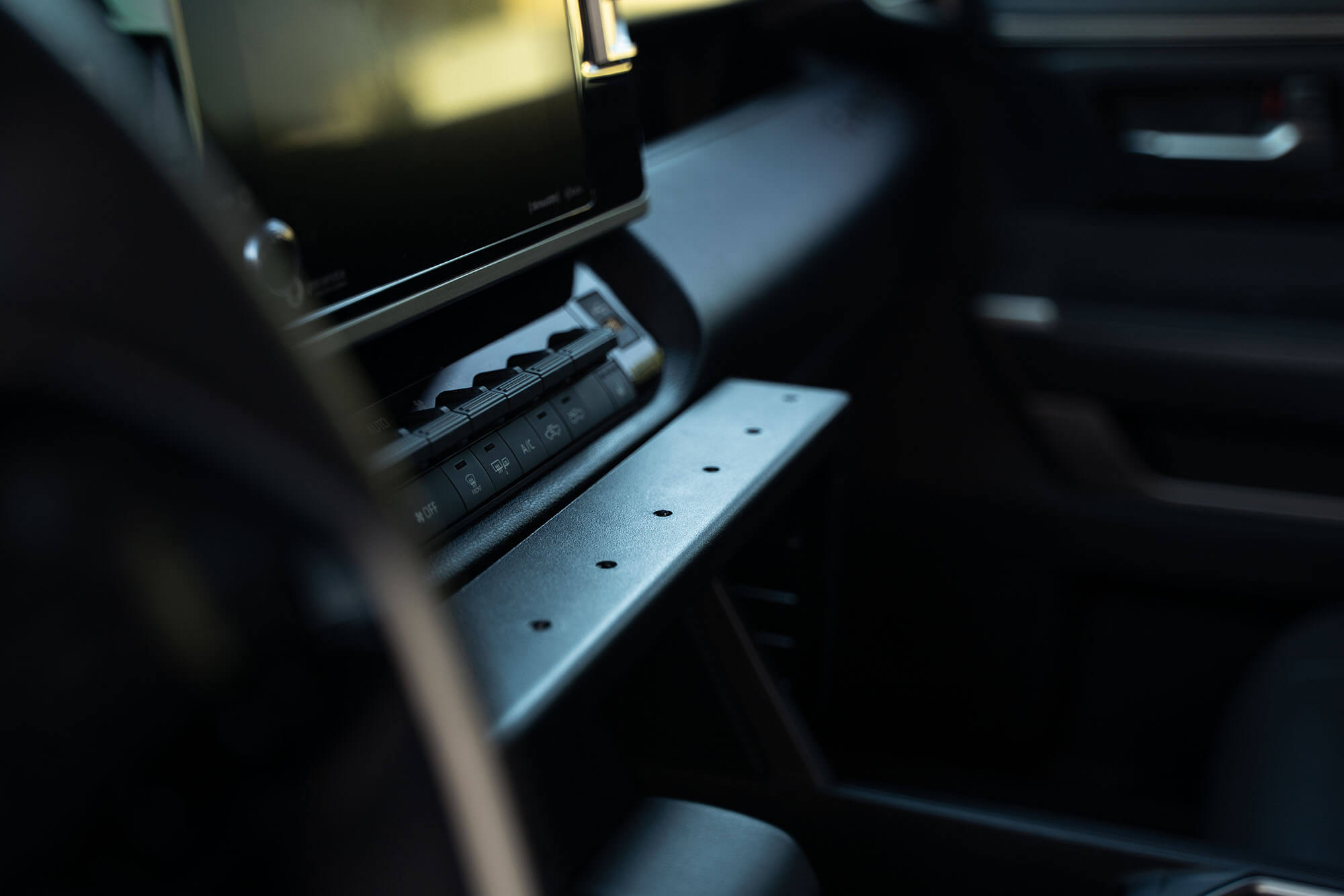 2022+ Toyota Tundra and 2023+ Sequoia Center Console Molle Panels and Device Bridge - Apollo Off-Road