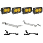 2022+ Toyota Tundra S2 Sport Fog Pocket Kit (Wide Cornering; Baja Amber) - Apollo Off-Road