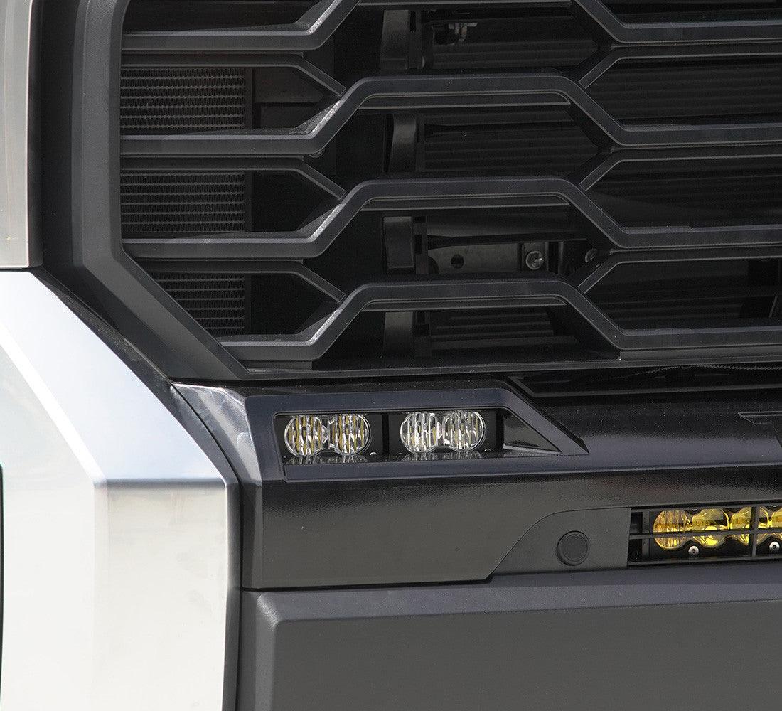 2022+ Toyota Tundra S2 Sport OEM Fog Light Replacement Kit (Wide Cornering; Clear) - Apollo Off-Road