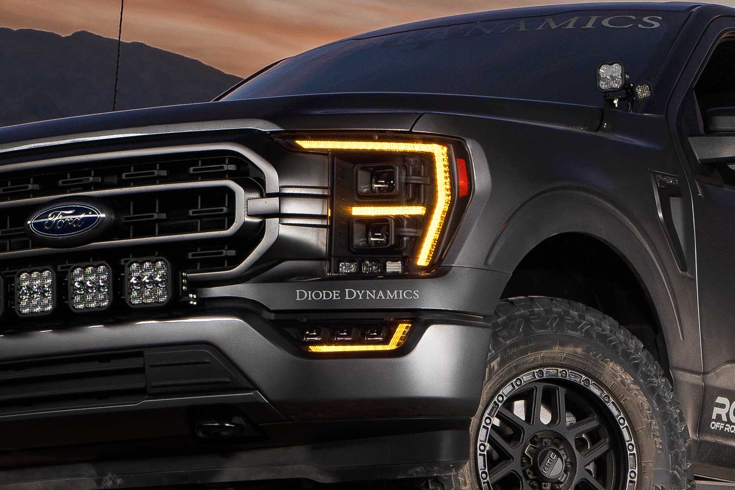 Diode Dynamics Elite Fog Lights for 2021-2023 Ford F-150 Yellow (pair)