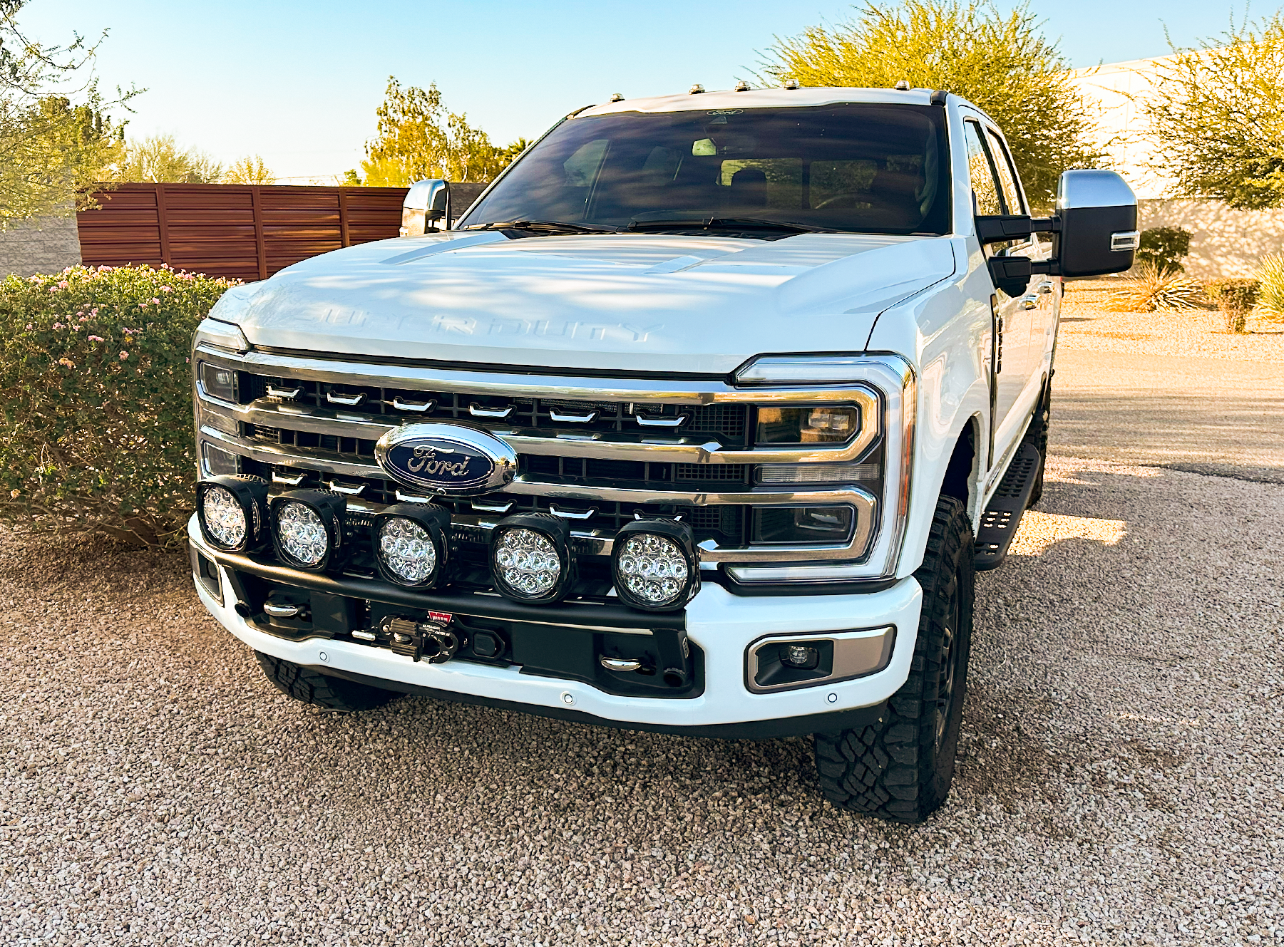 Foutz Motorsports Front Light Mount Kit (Stock Bumper) 2017-2026 Ford F-250 Super Duty