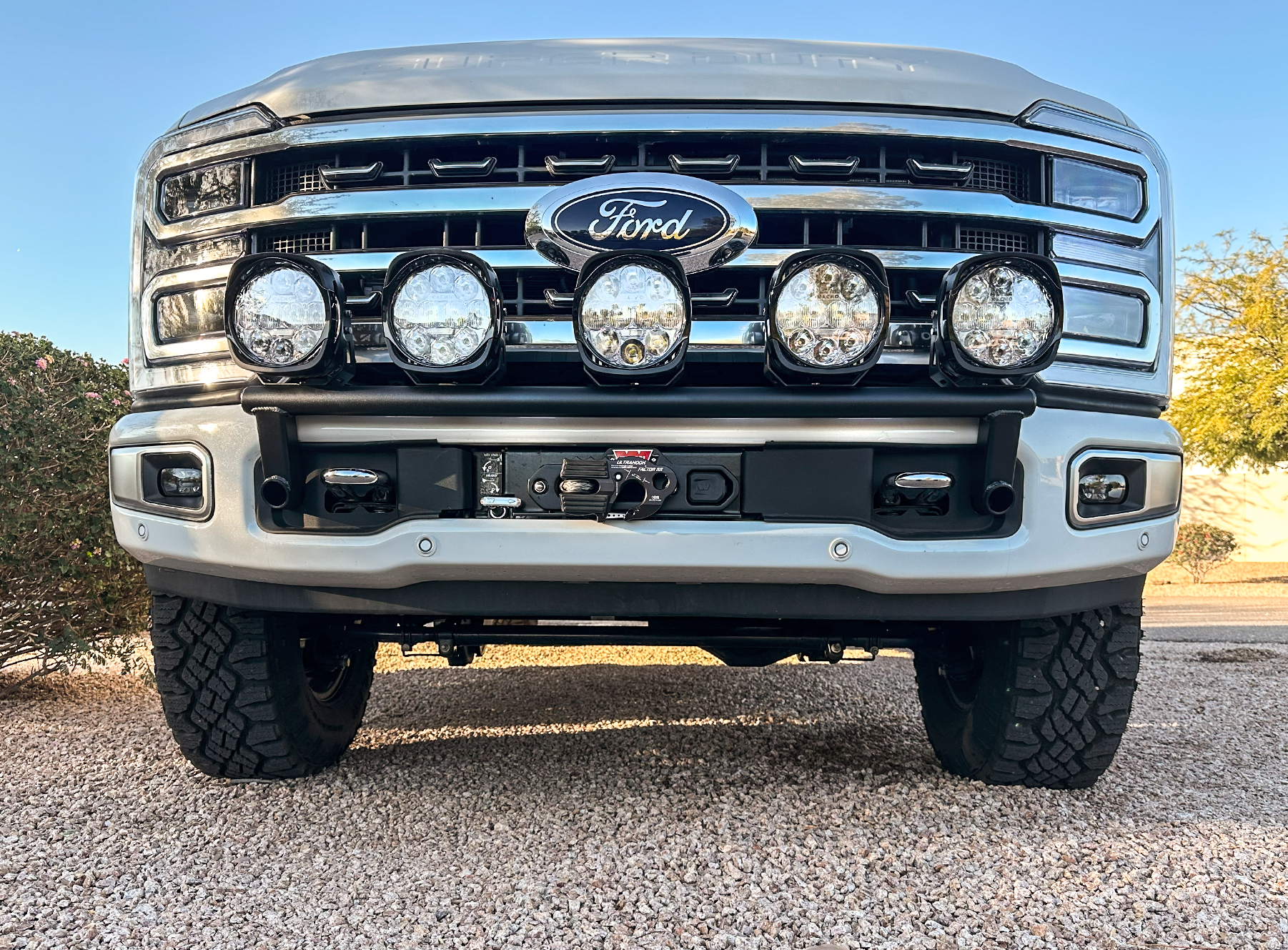 Foutz Motorsports Front Light Mount Kit (Stock Bumper) 2017-2026 Ford F-250 Super Duty