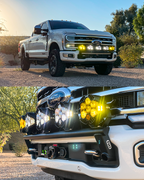 Foutz Motorsports Front Light Mount Kit (Stock Bumper) 2017-2026 Ford F-250 Super Duty