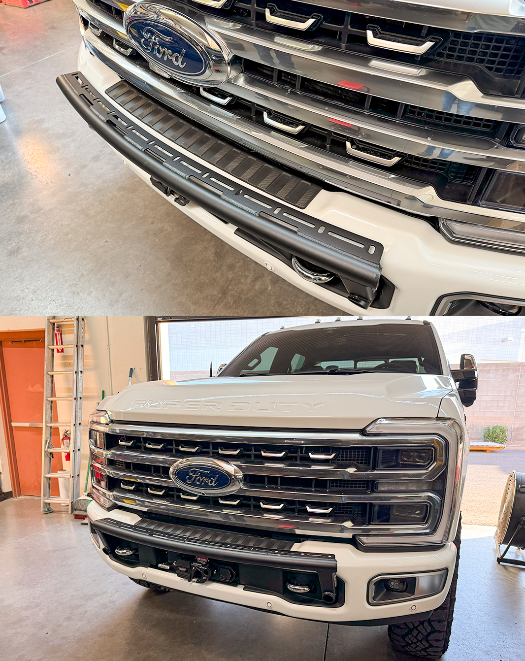 Foutz Motorsports Front Light Mount Kit (Stock Bumper) 2017-2026 Ford F-250 Super Duty