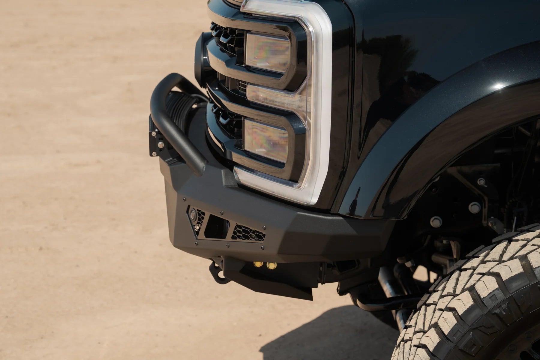 2023+ Ford Super Duty Honeybadger Front Bumper with Top Hoop