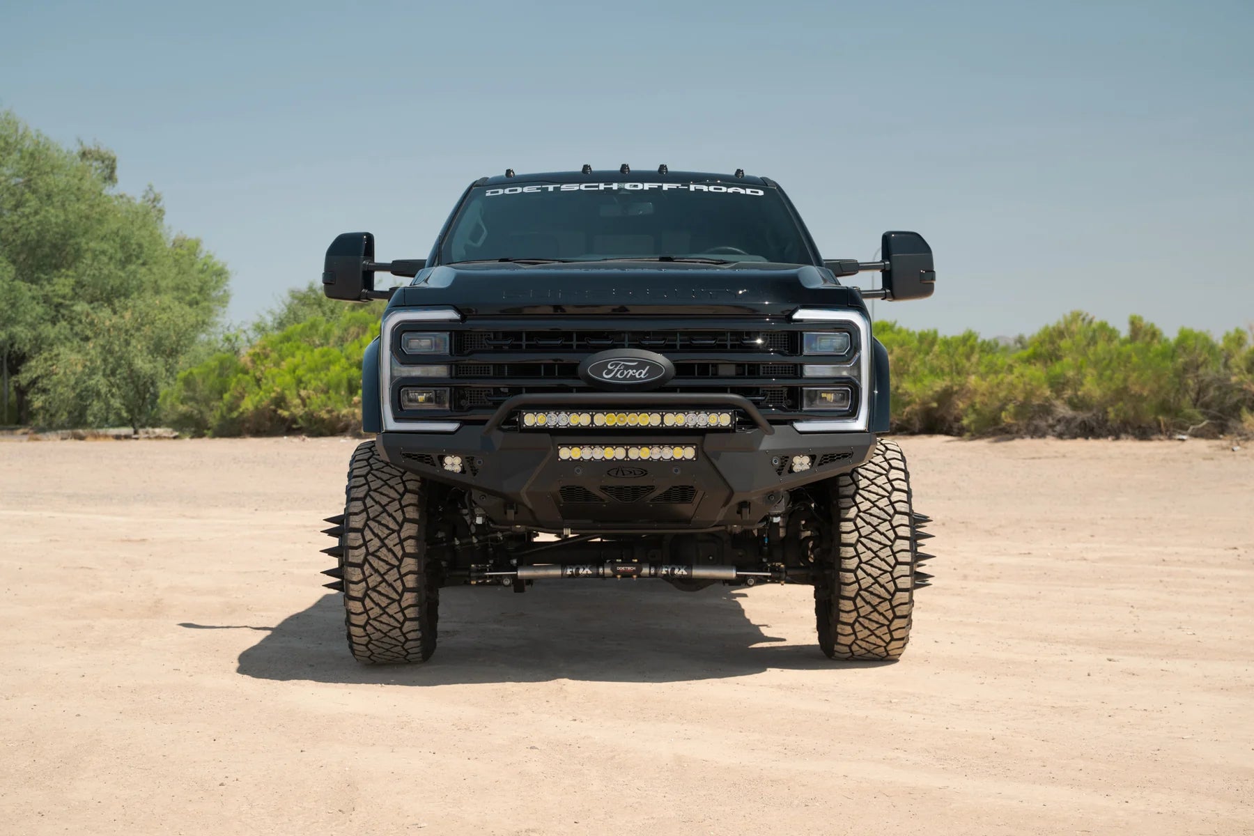 2023+ Ford Super Duty Honeybadger Front Bumper with Top Hoop