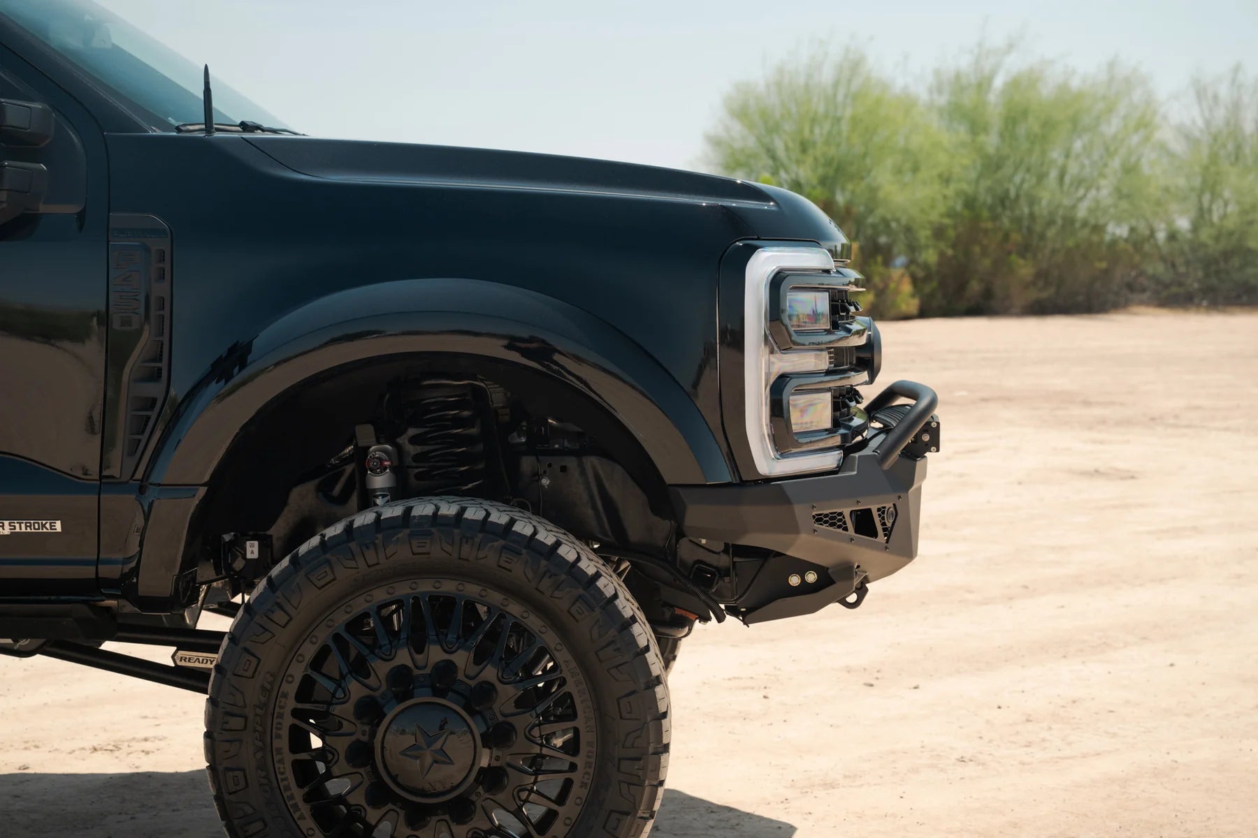 2023+ Ford Super Duty Honeybadger Front Bumper with Top Hoop