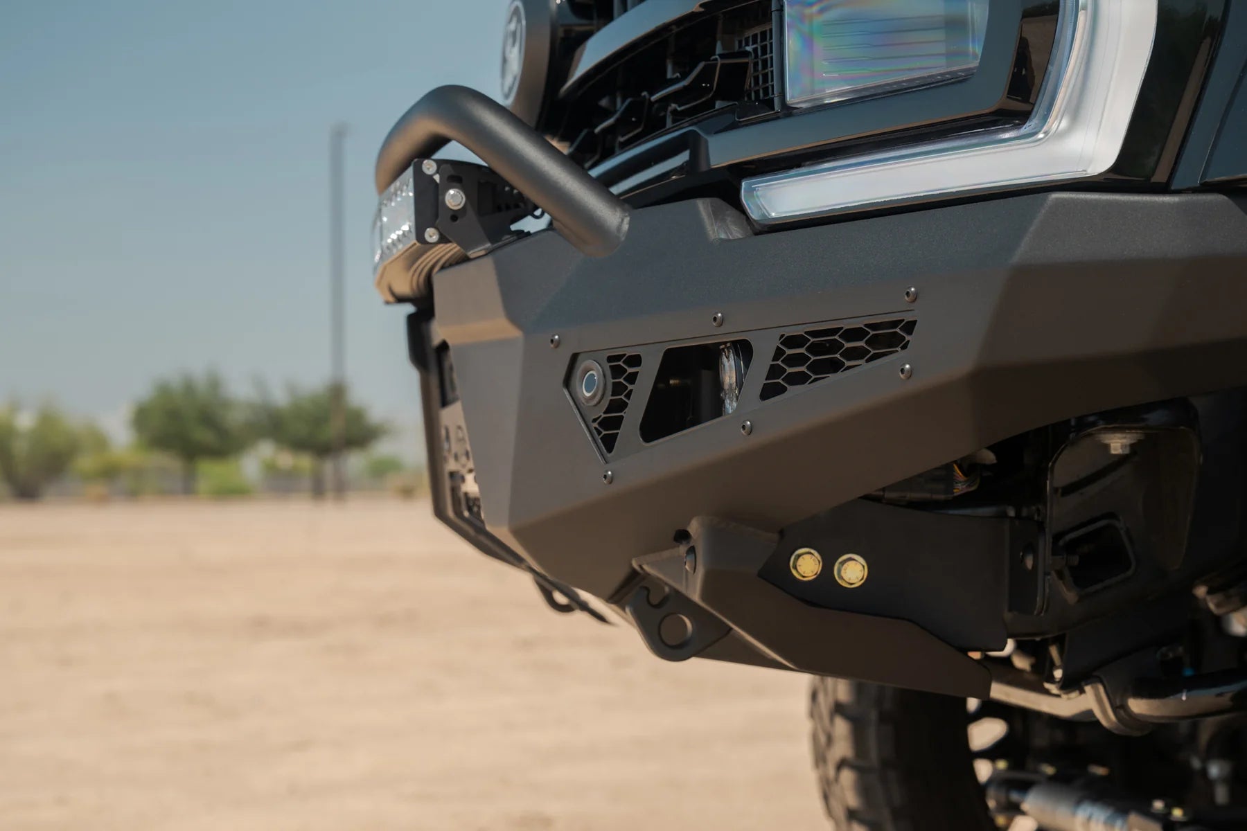 2023+ Ford Super Duty Honeybadger Front Bumper with Top Hoop