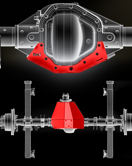 Foutz Motorsports Rear Differential Skid Plate, Dana M275 / M300 Rear Axle 2017-2027 Ford F-250/F-350 Super Duty