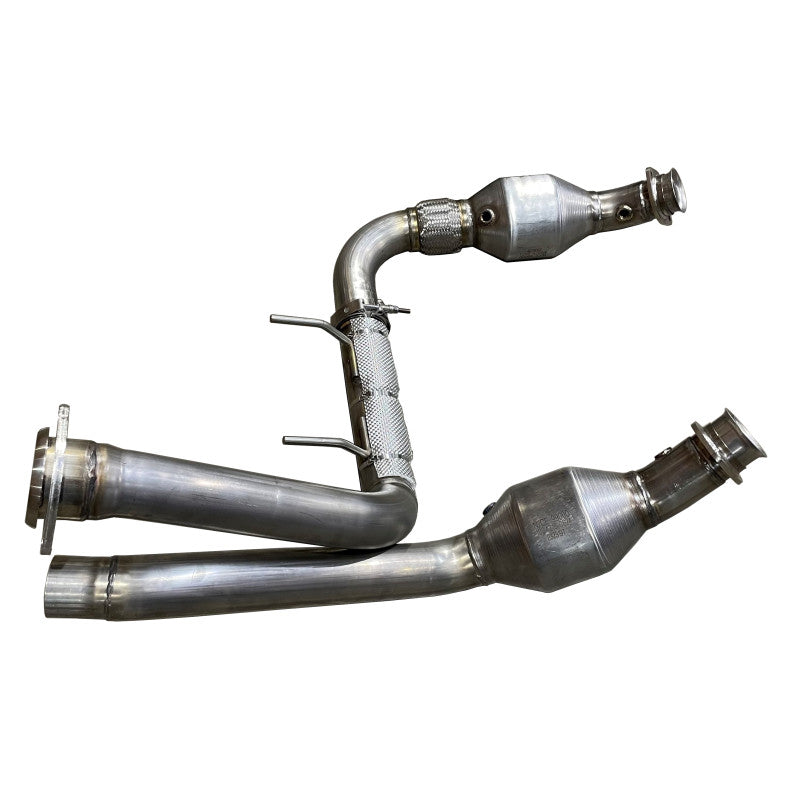 2023+ Ford 5.2L Raptor R Alpha Catted Downpipes / Crossovers - Apollo Off-Road