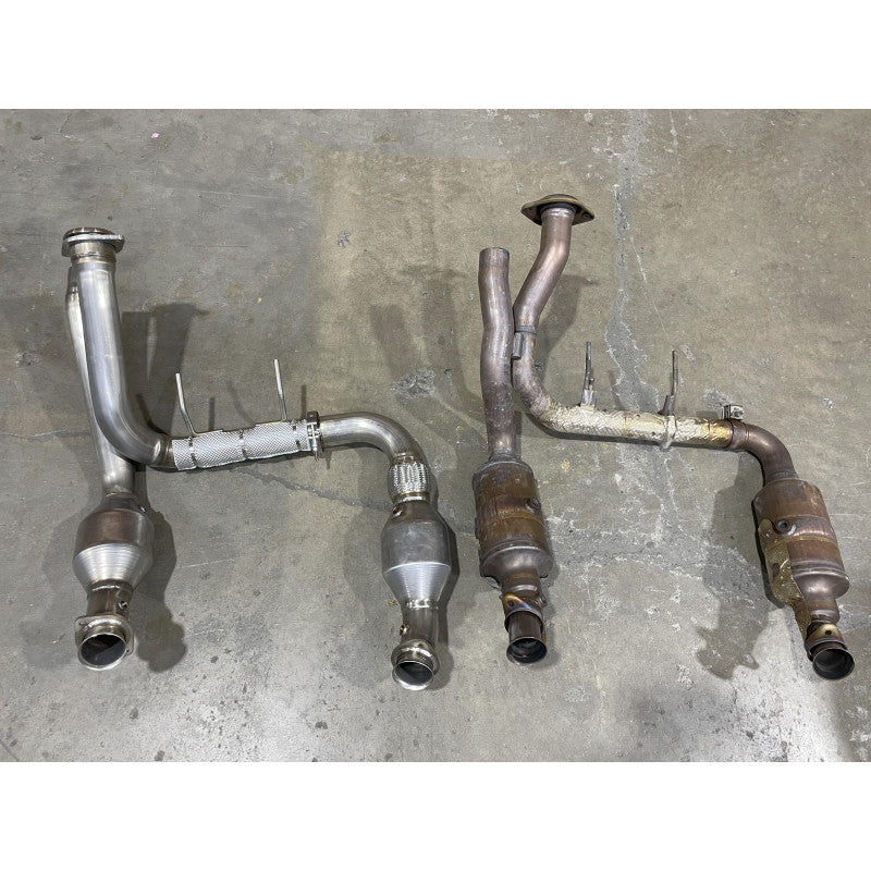 2023+ Ford 5.2L Raptor R Alpha Catted Downpipes / Crossovers - Apollo Off-Road