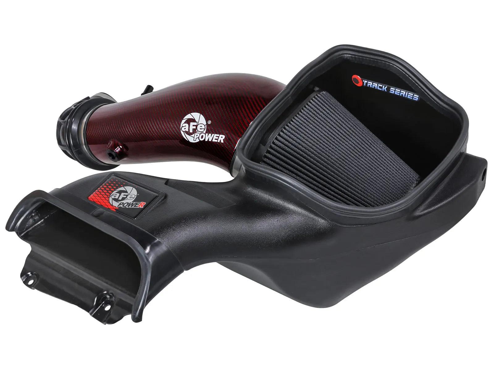 2023+ Ford F-150 Raptor R Track Series Red Kevlar Carbon Fiber Cold Air Intake System w/ Black Pro 5R Filter - Apollo Off-Road