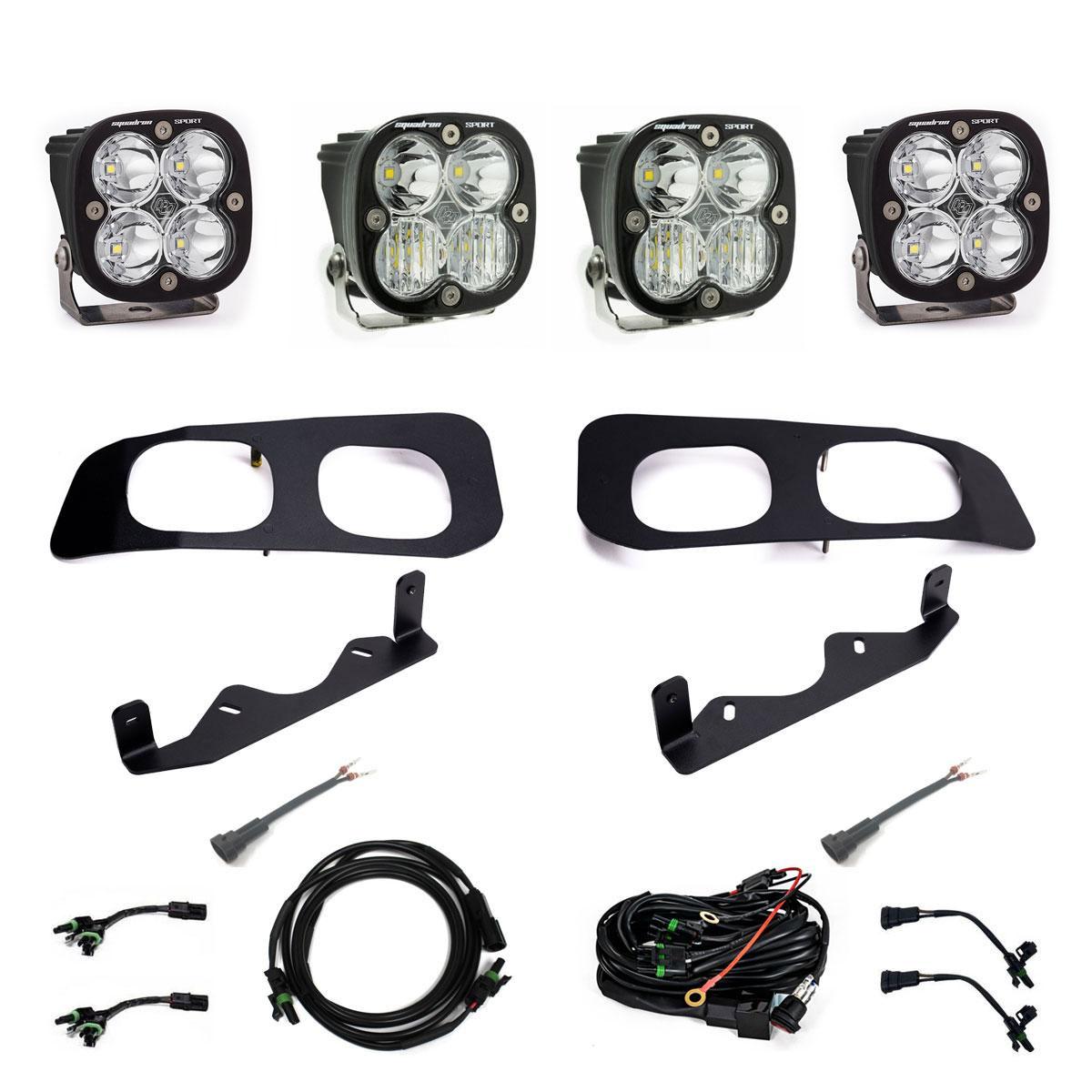 2023+ Ford F-250 / F-350 Super Duty Squadron Sport Dual Fog Pocket Light Kit 448257 - Apollo Off-Road