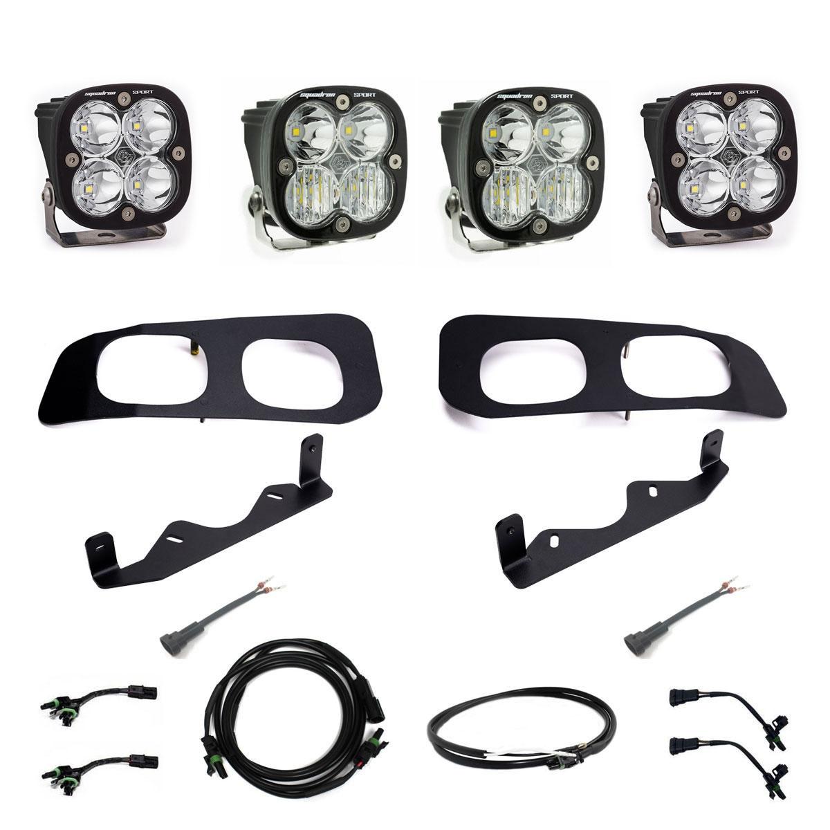 2023+ Ford F-250 / F-350 Super Duty Squadron Sport Dual Fog Pocket Light Kit 448257UP - Apollo Off-Road