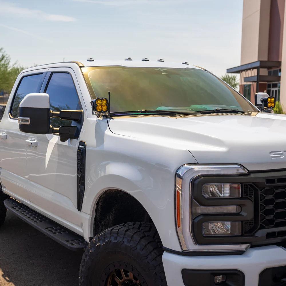 2023+ Ford Super Duty A-Pillar Light Mounts - Apollo Off-Road