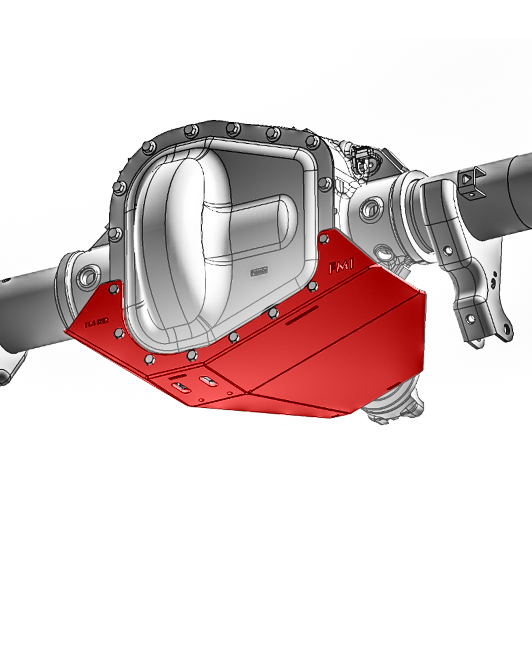 Foutz Motorsports Rear Differential Skid Plate, Sterling 11.6 Rear Axle 2023-2027 Ford F-250/F-350 Super Duty