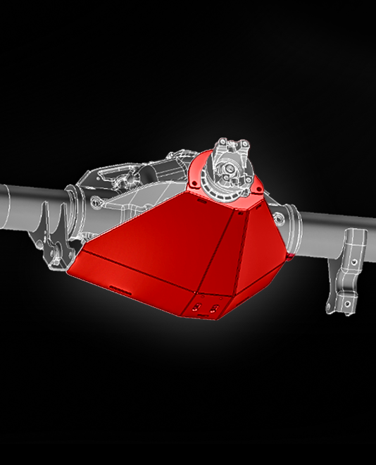 Foutz Motorsports Rear Differential Skid Plate, Sterling 11.6 Rear Axle 2023-2027 Ford F-250/F-350 Super Duty