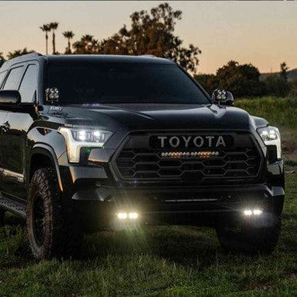 2023+ Toyota Sequoia S2 Sport OEM Fog Light Replacement Kit (Wide Cornering; Clear) - Apollo Off-Road