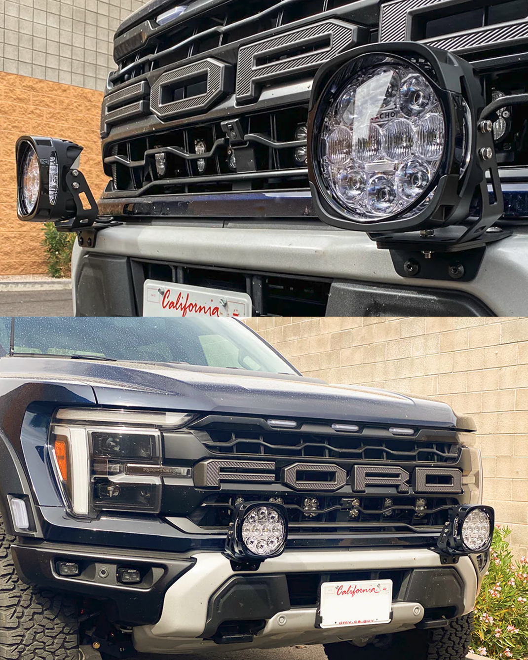 Foutz Motorsports Light Mount Brackets for Stock Bumper (pair) 2024-2026 Ford F-150 Raptor 2024-2026 Ford F-150 Raptor R