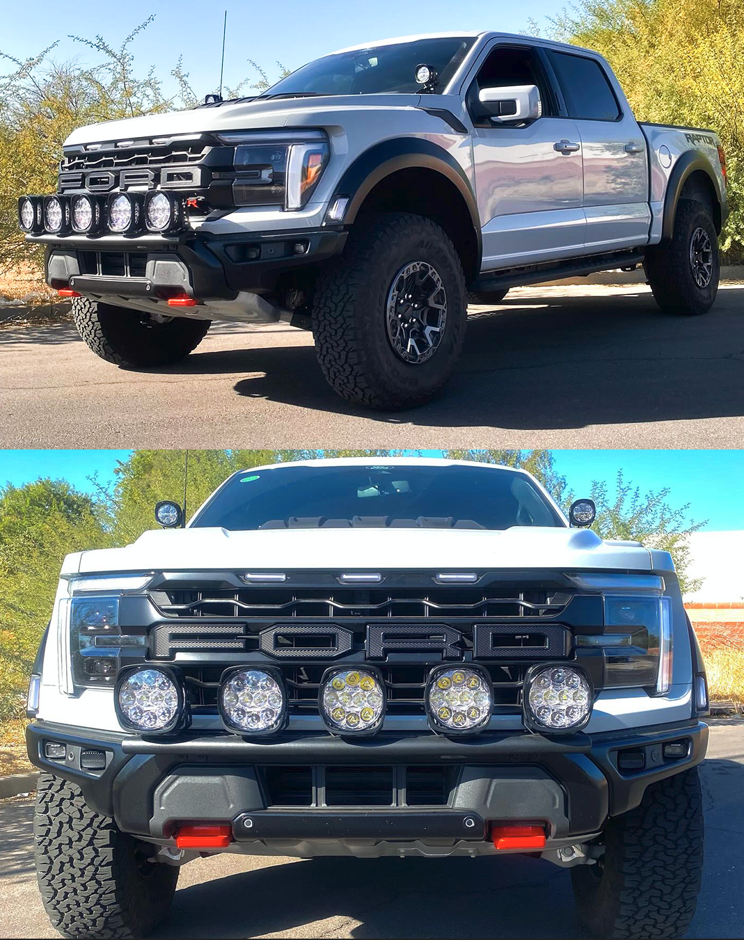 Foutz Motorsports Front Light Mount Kit (modular bumper) - Use Any Light 2024 Ford F-150 Raptor 2024 Ford F-150 Raptor R