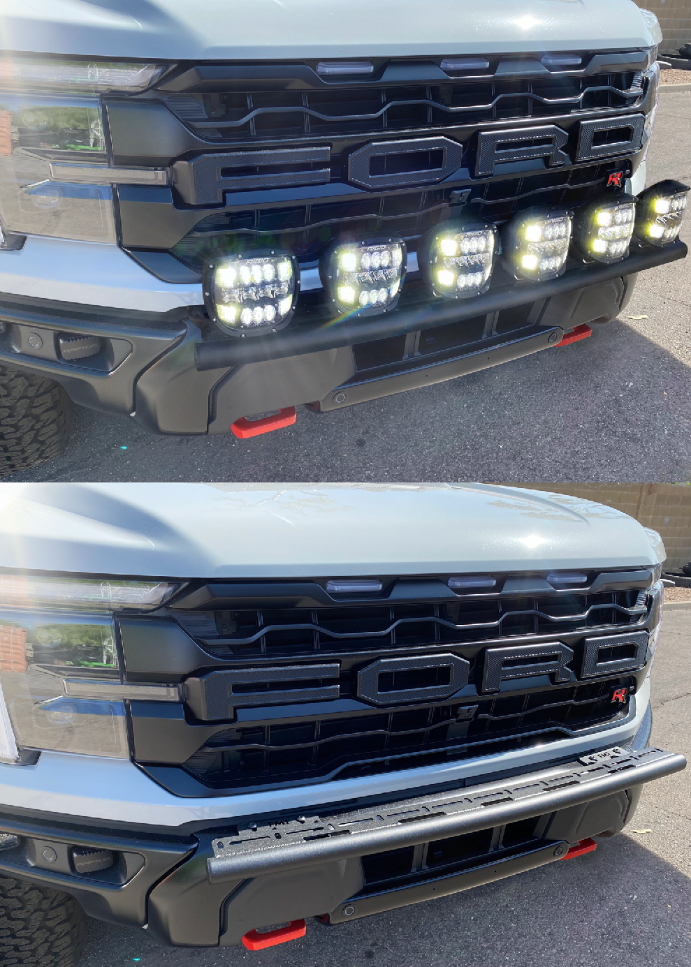 Foutz Motorsports Front Light Mount Kit (modular bumper) - Use Any Light 2024 Ford F-150 Raptor 2024 Ford F-150 Raptor R